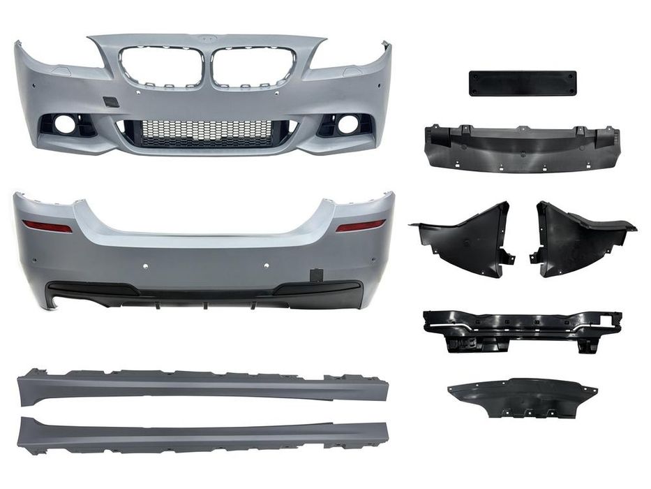 Комплект обвеса M paket рестайлинг 2013+ для BMW 5 series F10 2010-2016 (передний / задний бампер пороги)