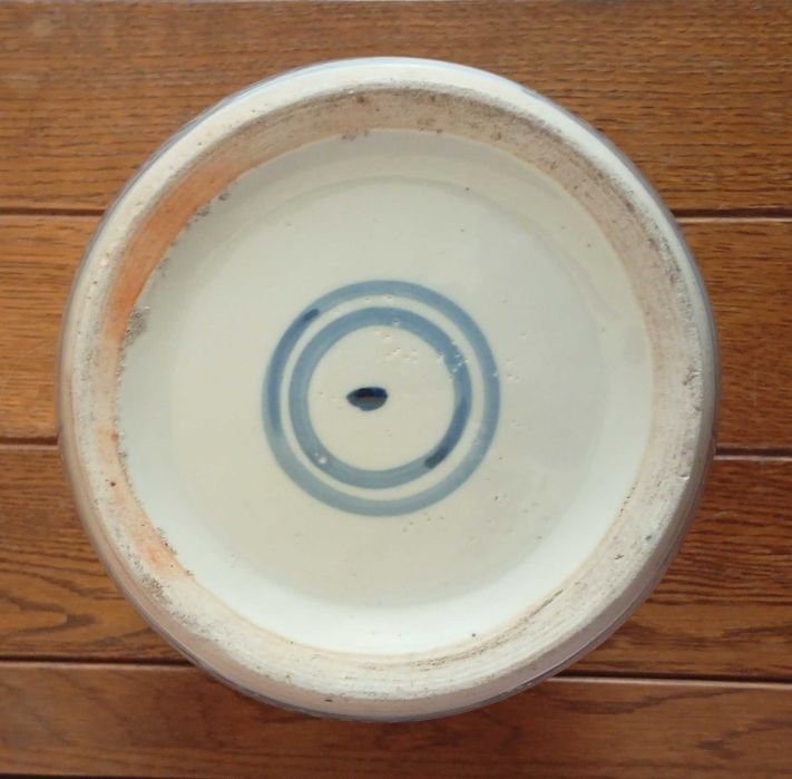 Duzy zabytkowy  chinski porcelanowy pojemnik