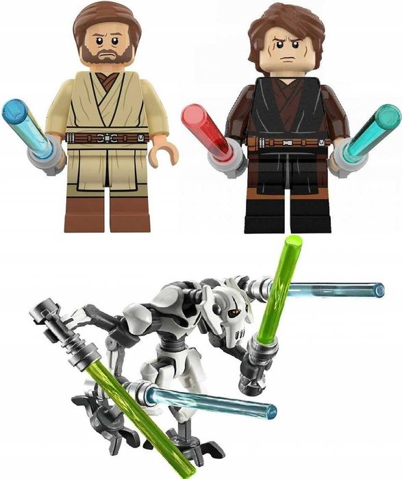zestaw 3 figurek Obi-Wan ANAKIN SKYWALKER GENERAŁ GRIEVOUS star wars