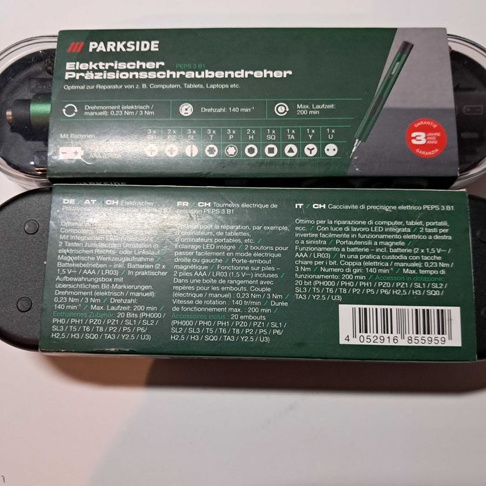 Електрична прецизійна викрутка Parkside