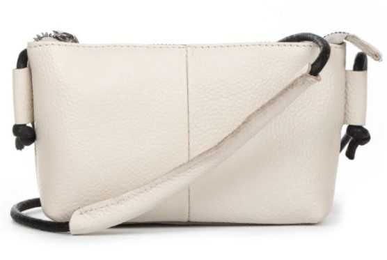 Шкіряна біла сумочка, клатч, крос-боді, сумка