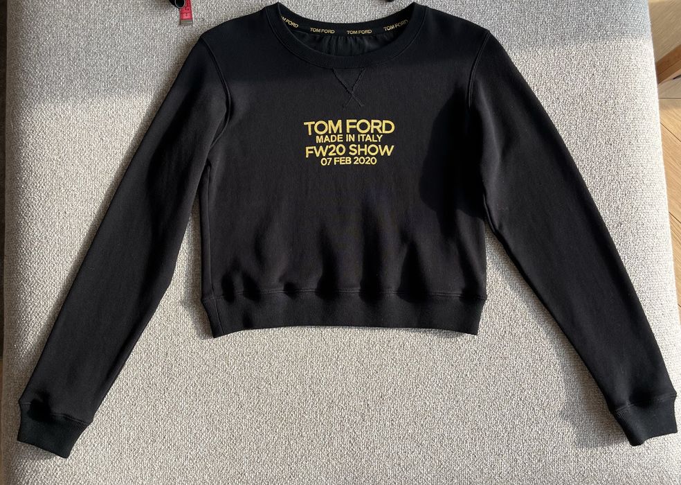 czarna crop bluza Tom Ford