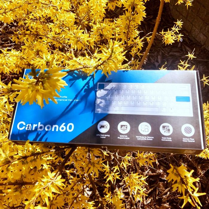 Epomaker Carbon60 Low Profile - klawiatura z wlókna węglowego