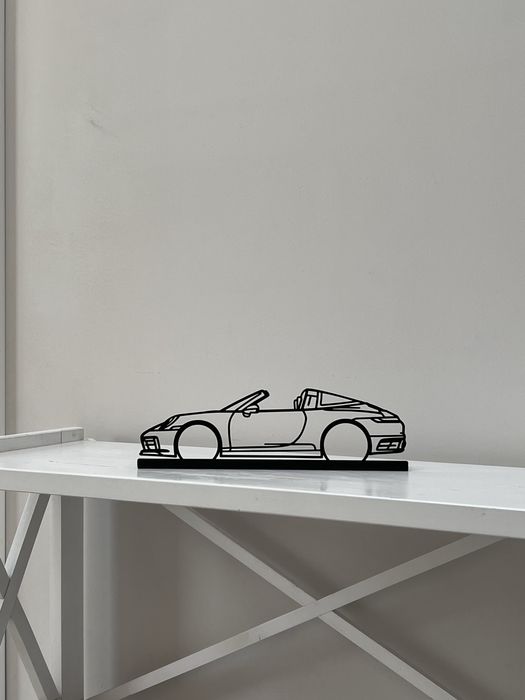 Металеві силуети Porsche, статуетка