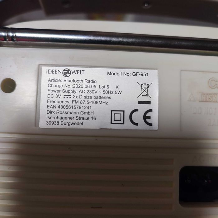 Радіоприймач з Bluetooth Ideen Welt