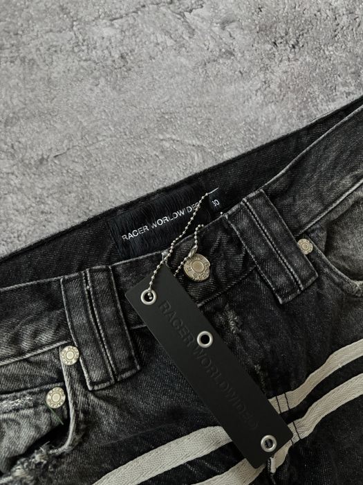 ОРИГІНАЛ Racer Worldwide Track Jeans | Рейсер джинси деним чорні трек