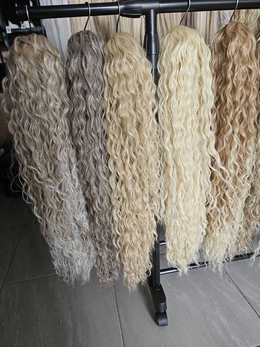 Kitka kucyk fale przedłużenie włosów kucyk 70 cm blond