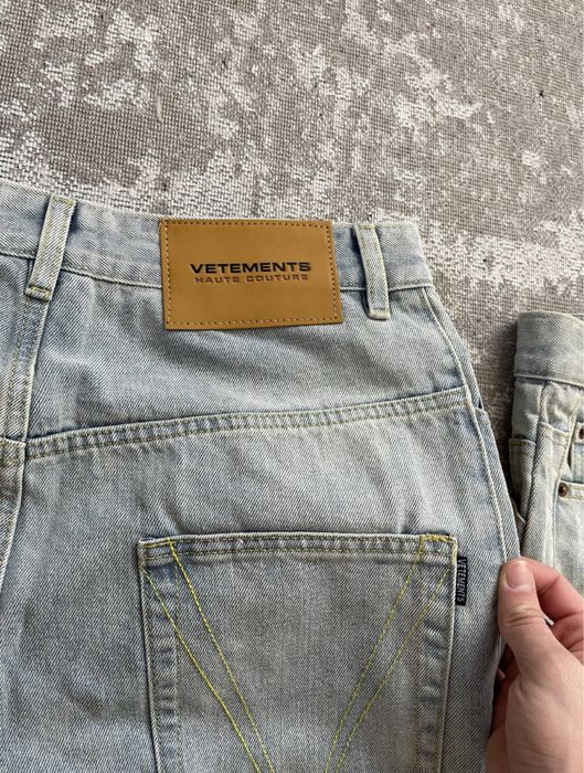 Джинси Vetements Блакитні Широкі Джинсові Штани Оверсайз Ветеменс
