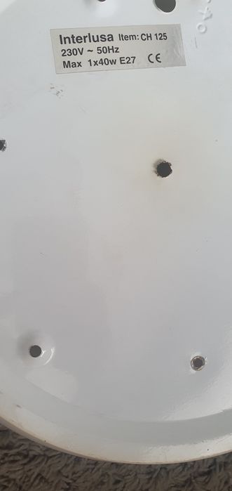 Candeeiro de tecto ou parede branco