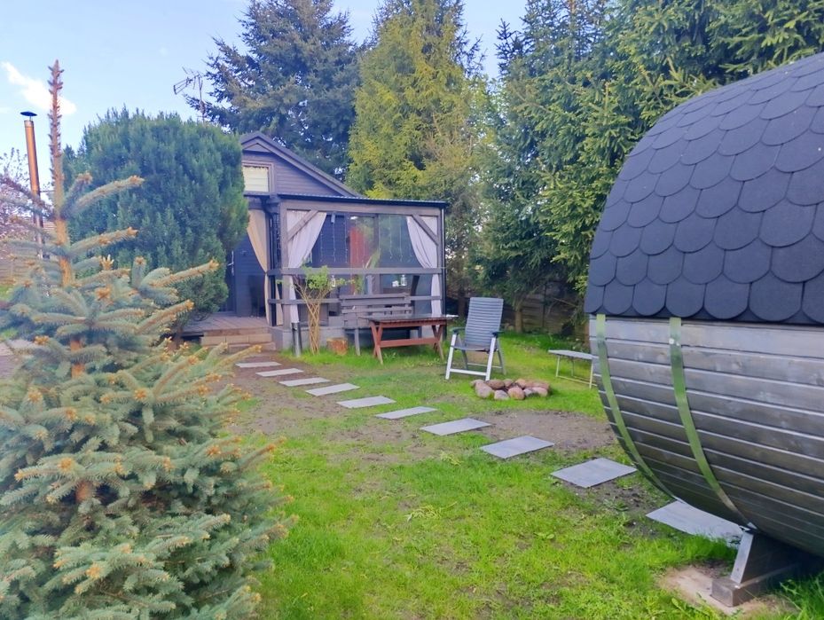 Domek na Kaszubach,BALIA sauna JACUZZI,staw, wieś