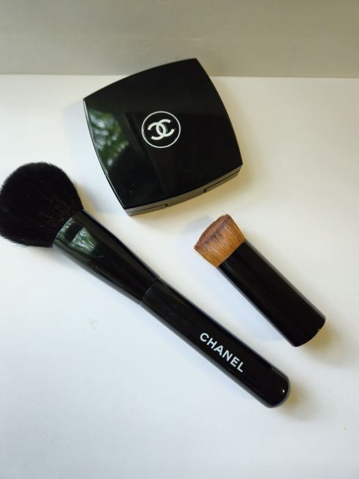 Кисть chanel пензлик шанель для рум'ян, пудри, тон основи