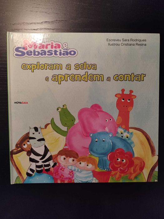 (Env. Incluído) Maria e Sebastião Exploram a Selva e Aprendem a Contar de Sara Rodrigues