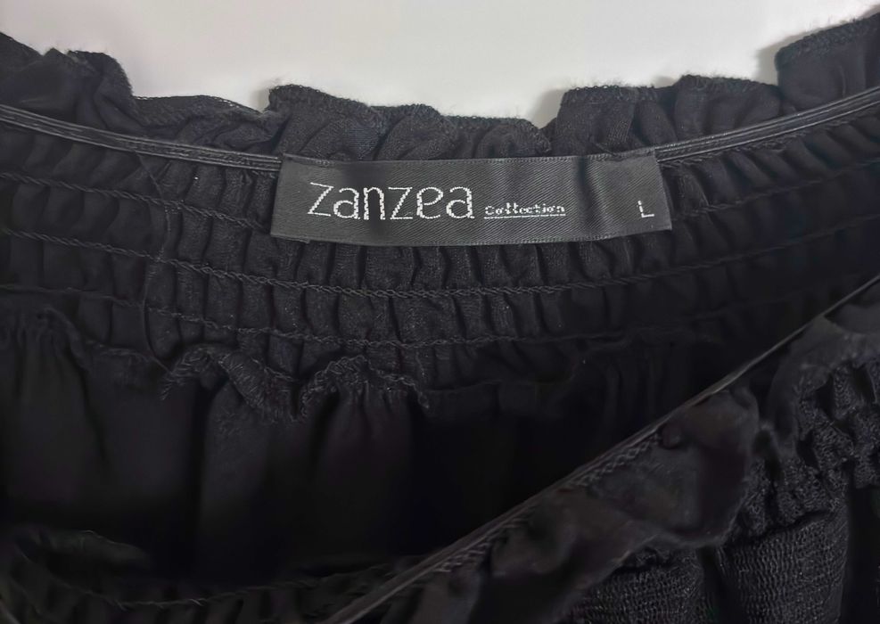 KORONKOWA sukienka z frędzlami odkryte ramiona M L