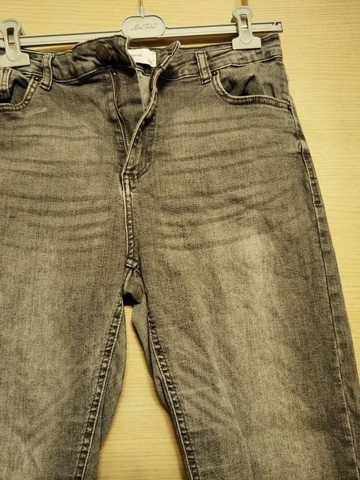 Szare jeansy Reserved rozm 40 wysoki stan