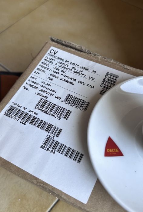 Conjunto chávenas e taças Delta