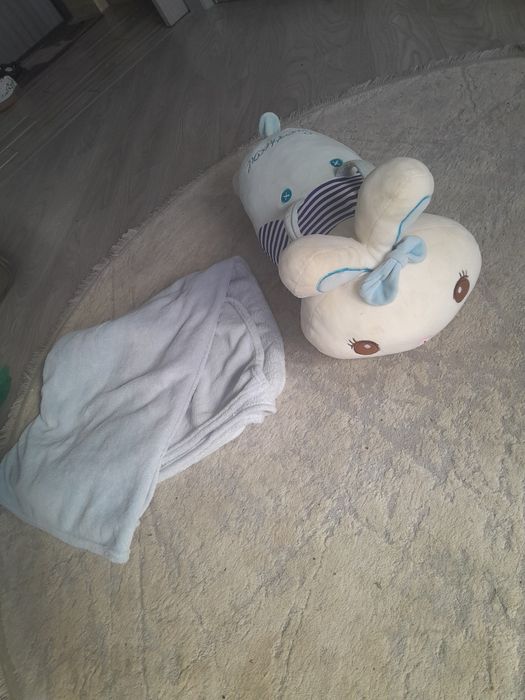 Игрушка с пледом, іграшка з пледом,коцик,покривало,зайчик, заєць,мягка