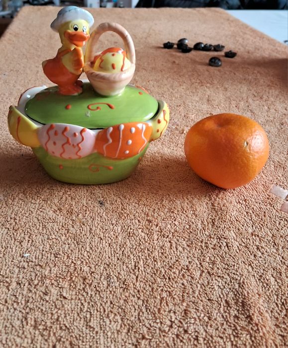 Пасхальний декор, керамічна менажниця для яєць, подарунок пасхальний