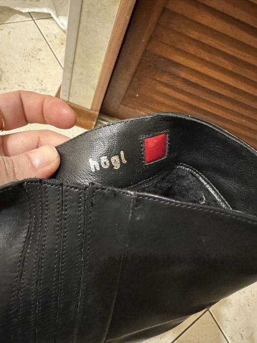 Чоботи Högl 38, натуральна шкіра, хутро, каблук
