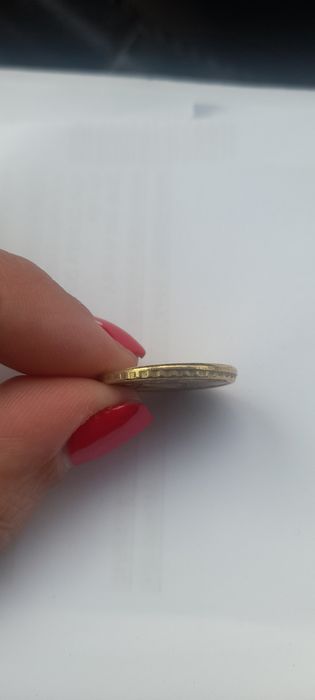 Moeda de 10 cêntimos com defeito