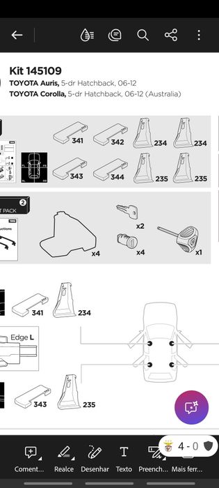 Thule 145109 Thule 5109 kit barras