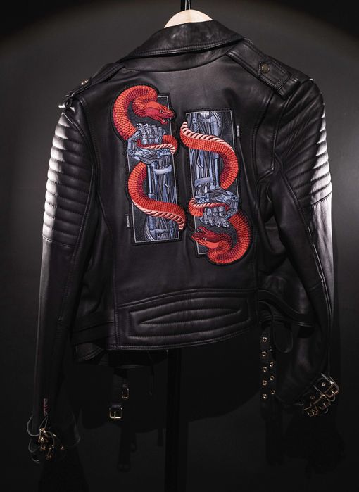 Damska spersonalizowana kurtka skórzana biker - Boda Skins / XL