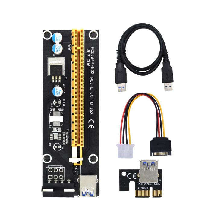 PCI-E 16X GPU Riser Kit USB 3.0 / Add2PSU / PSU Cables64585321229955122