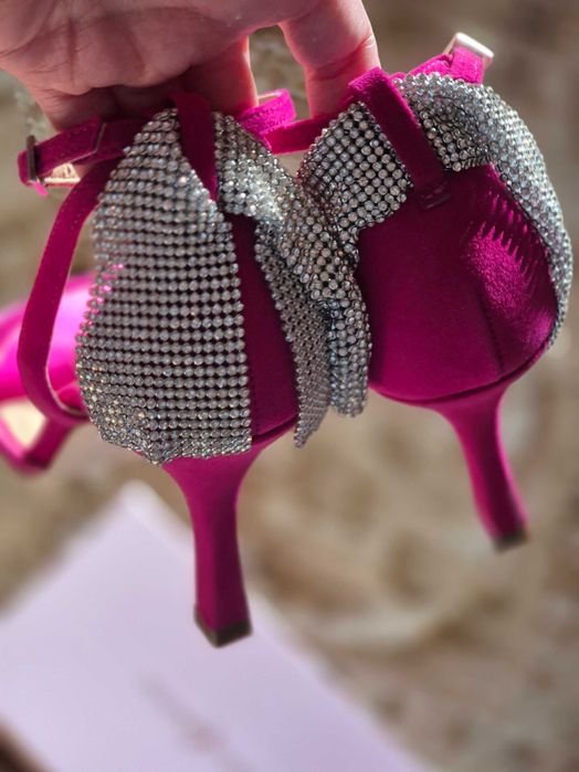 Sandálias Pele Rosa Gold&Rouge Tam 36