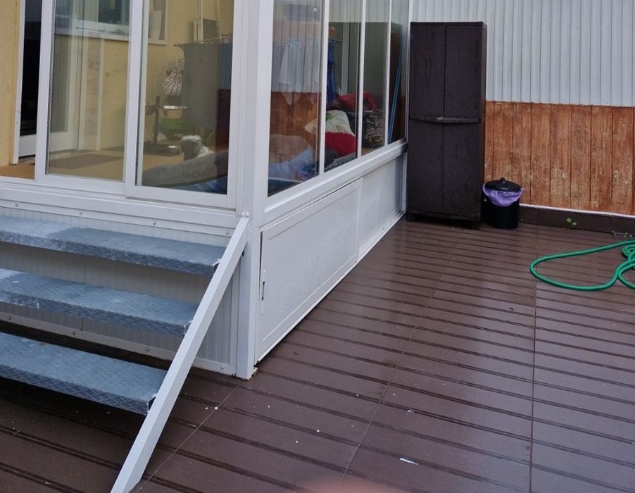 Escada ferro 3 degraus galvanizada