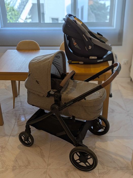 Maxi-Cosi Zelia S Trio + FamilyFix 360, muito bom estado