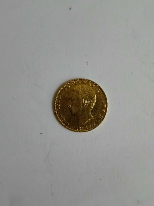 moeda em ouro 2000 reis D. Luis.
