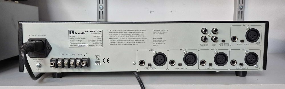 Wzmacniacz mikrofonowy Ic Audio MX-AMP120E; Komis Jasło Igielna