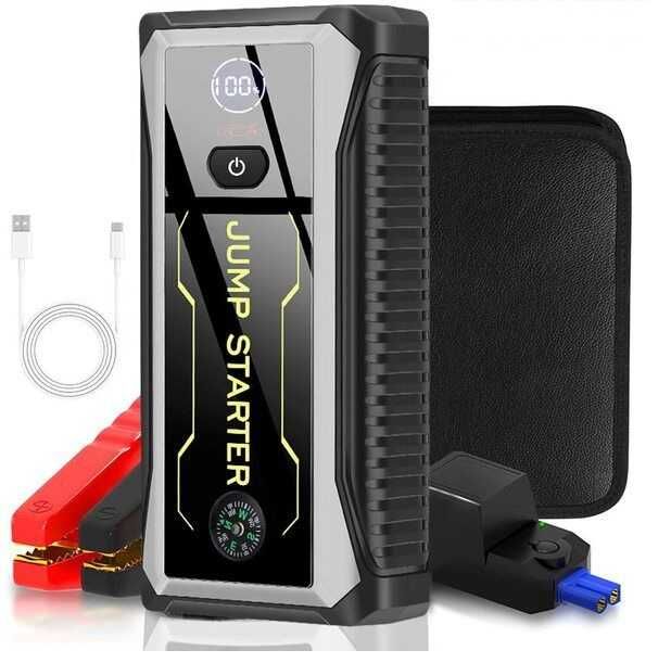 Пусковий пристрій Бустер SAST JS-28000mAh,піковий 800A,пусковий 400A