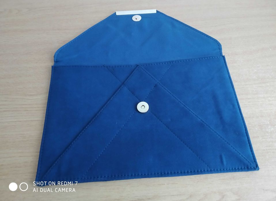 Clutch Envelope Azul Escuro