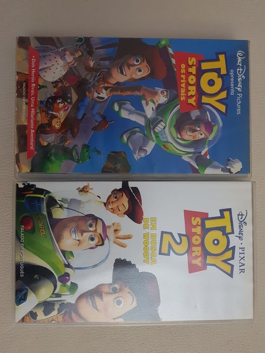 Filme Disney VHS cassete Toy Story 1 e 2