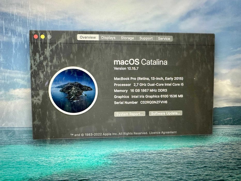 MacBook Pro 13” Retina Early 2015 — 16 GB RAM + 256 GB SSD