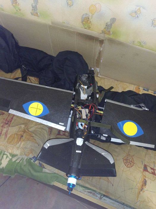 FPV самолет после неудачной посадки