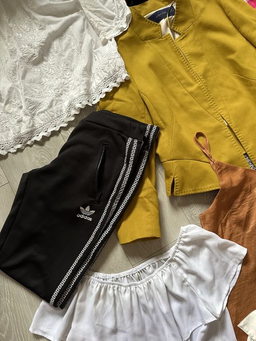 Zestaw ubran paka Hilfiger Victoria Secret koszula krata dresy 38 M