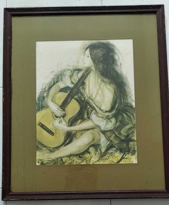 Litografias; Sonho de um Fado ou Lavadeiras no Rio