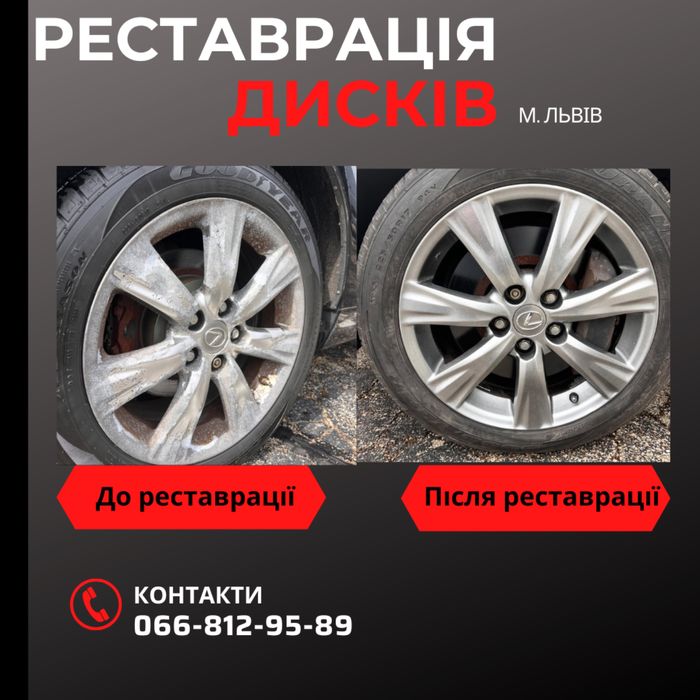 Піскоструй , порошкове фарбування , реставрація дисків, рихтування