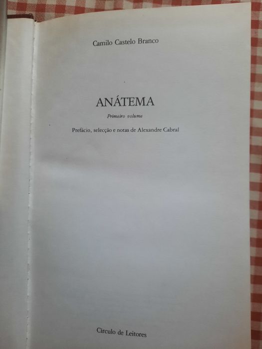 Anátema de Camilo Castelo Branco