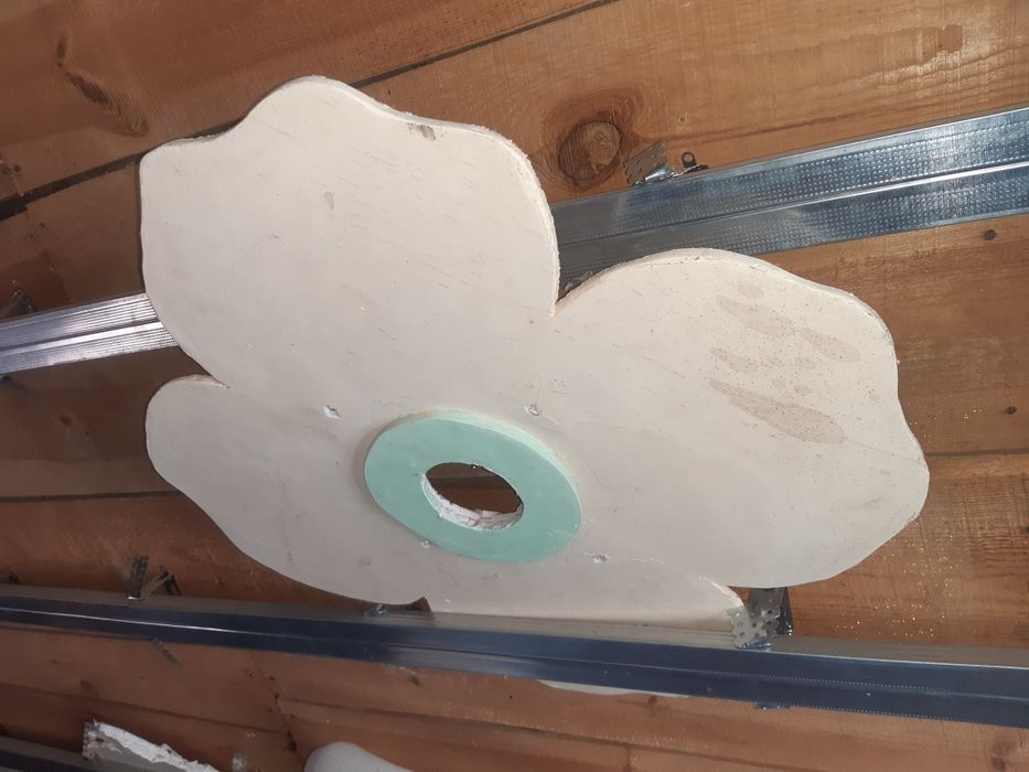 Квіточки з гіпсокартону декор