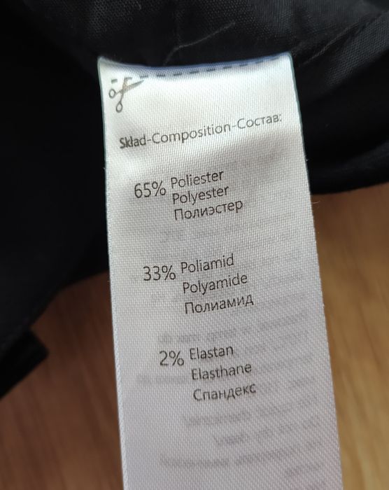 Eleganckie spodnie w kant czarne 36 S do kostek