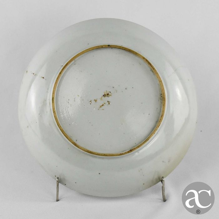 Prato Companhia das Índias, decoração dos pavões, Qianlong, séc. XVIII