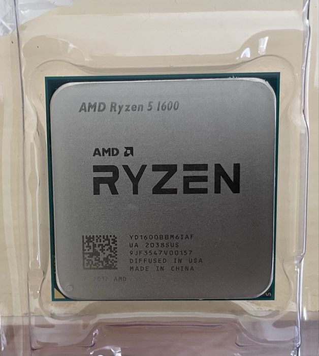 Ryzen 5 1600 + chłodzenie, AM4, 6 rdzeni 12 wątków