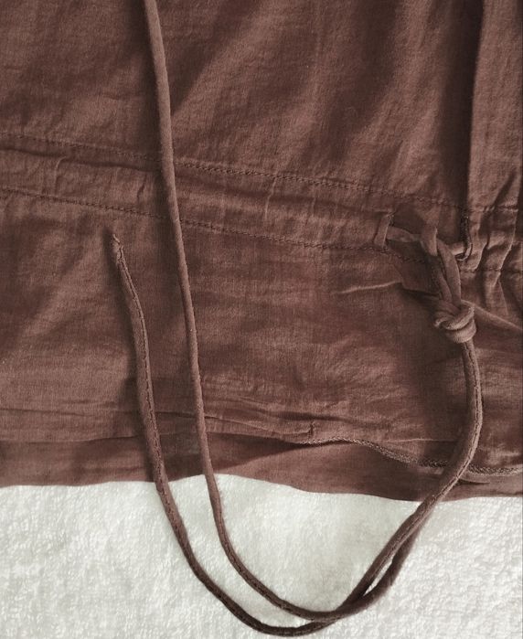 Tunika koszula z cekinami piękna brązowa boho