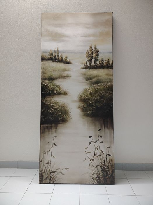 Tela decoração com pormenores em relevo