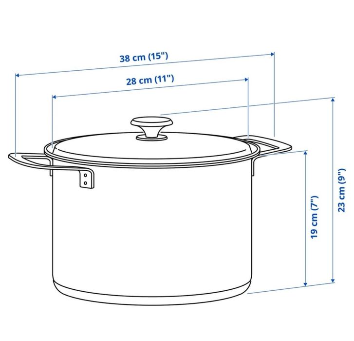Garnek Ikea Hemkomst 10l nowy