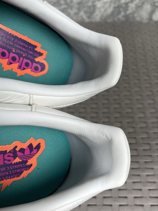 Adidas stan smith кроссовки кеды 45 размер кожаные белые оригинал