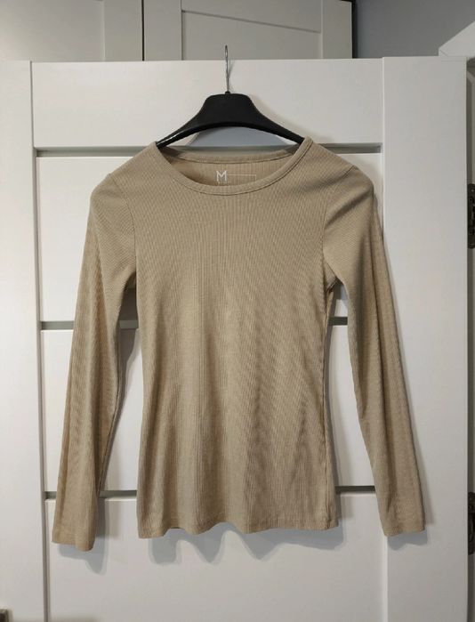 Bluzka prążkowana New Yorker FSBN Sister rozmiar M 2-pak czekolada/beż