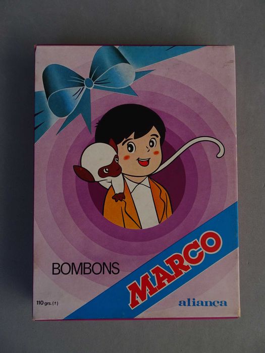 Antiga caixa Bombons Marco dos chocolates Aliança